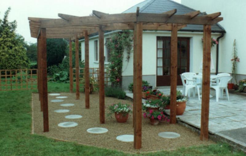 Pergola, Garden Feature designed by Kilmore Landscapes, Mullingar
