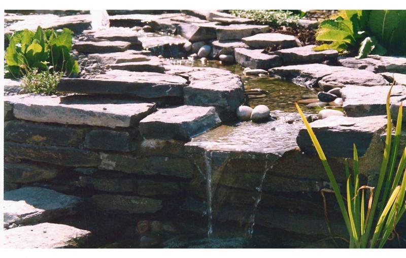 Waterfall, Garden Construction by Kilmore Landscapes, Longford