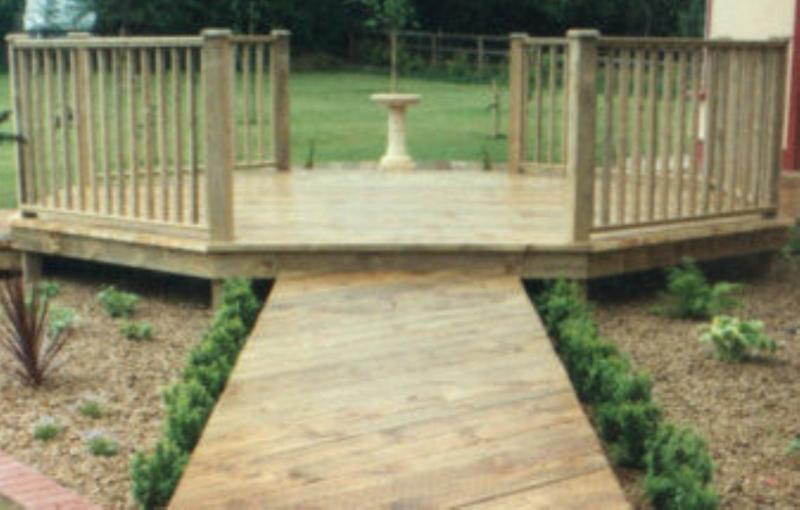 Path and Deck, Paving and Decking design by Kilmore Landscapes, Westmeath