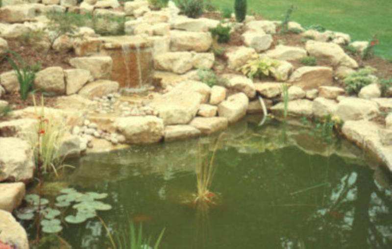 Large Pond and Waterfall, Water Feature by Kilmore Landscapes